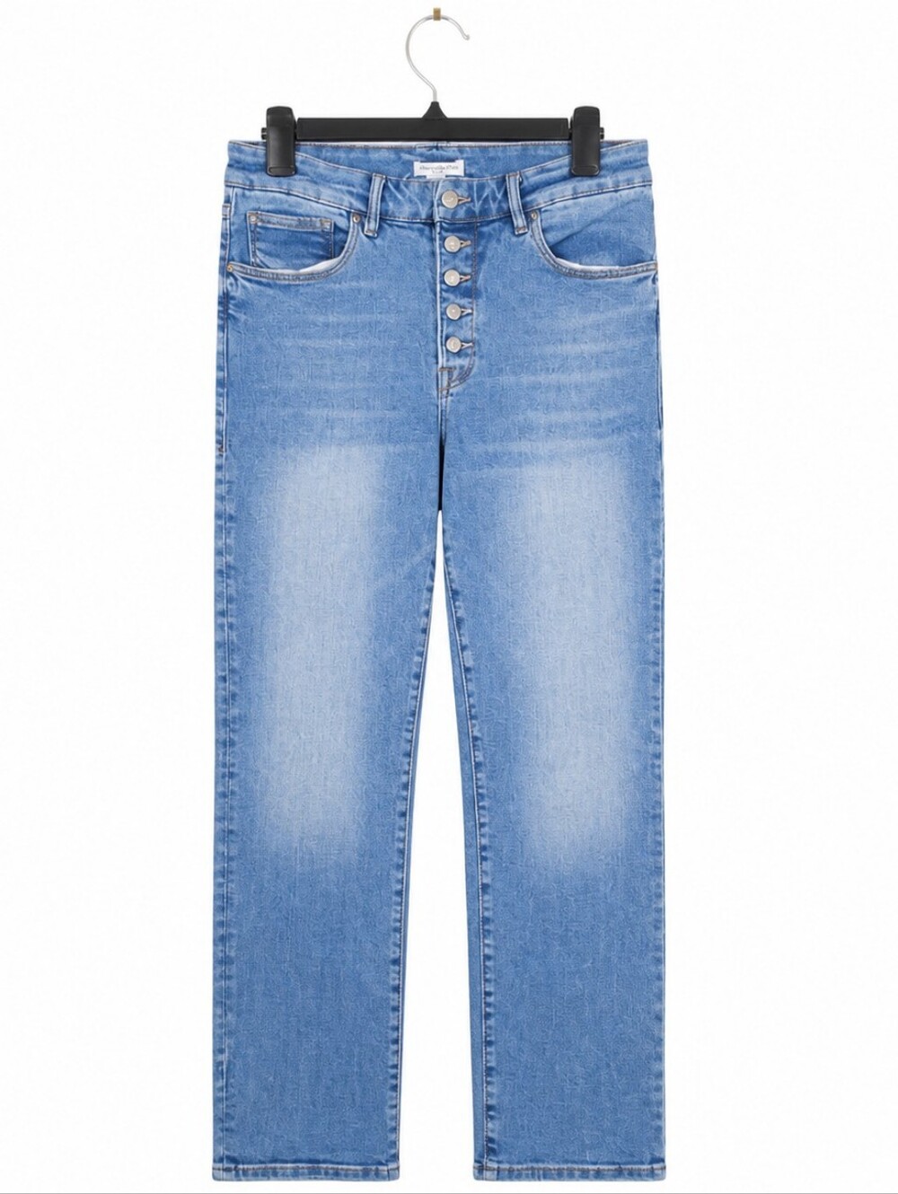 Good American Light Blue High-Rise Button-Fly Women's Jean Size 14 / 32 Straight